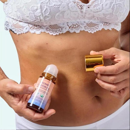 VIP Organic Golden Castor Oil Roll-On with Rose Quartz 1.7oz